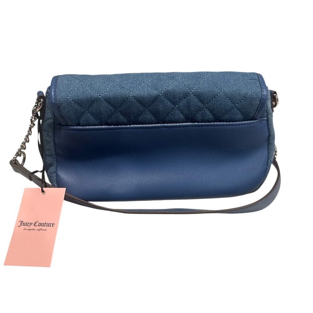 Juicy Couture Blue Quilted Shoulder Bag - Picture 3 of 3